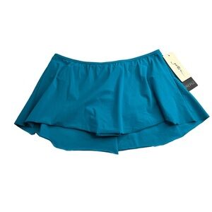 gottex profile ocean blue bikini skirt size 8 NEW